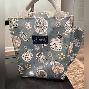 Blue Patterned Women's Lunch Bag